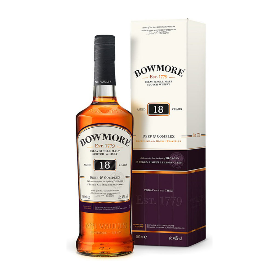 Bowmore 18 Years Scotch Whisky 700mL - Uptown Liquor