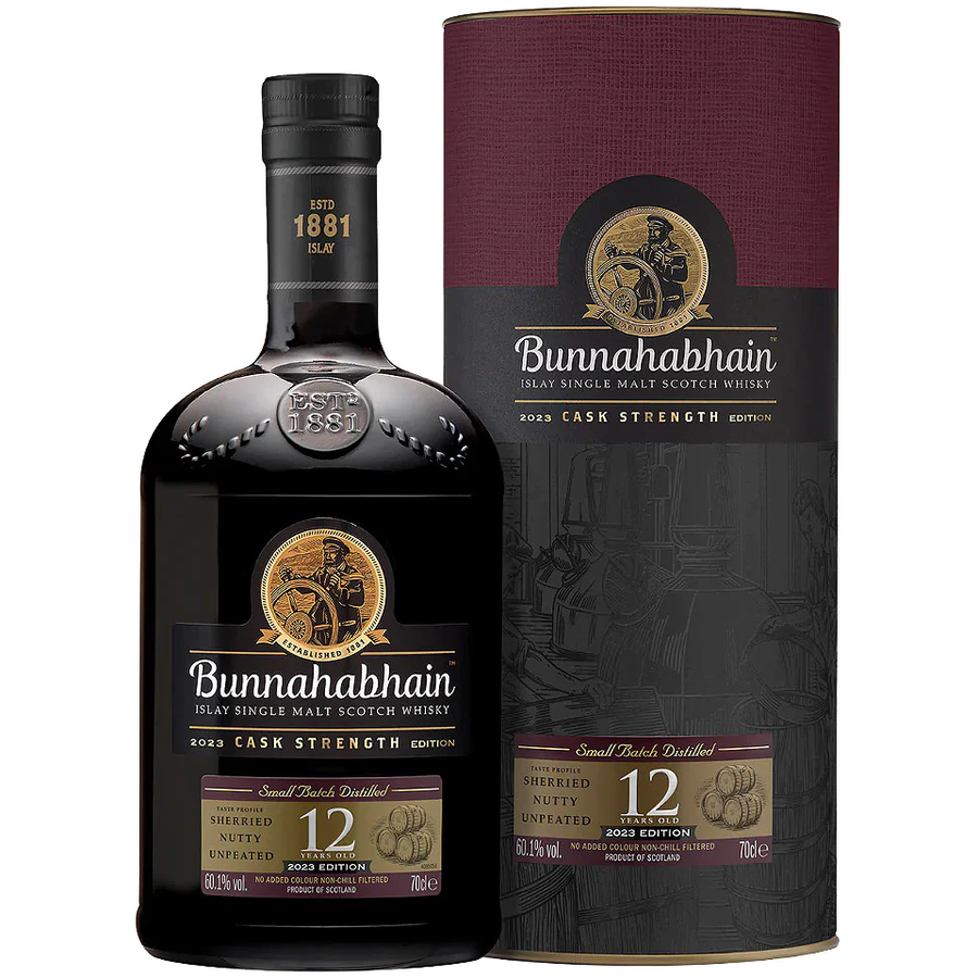 Bunnahabhain 12 Year Old Cask Strength 2023 700mL - Uptown Liquor