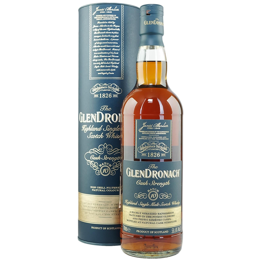 Glendronach Cask Strength Batch 10 700mL - Uptown Liquor