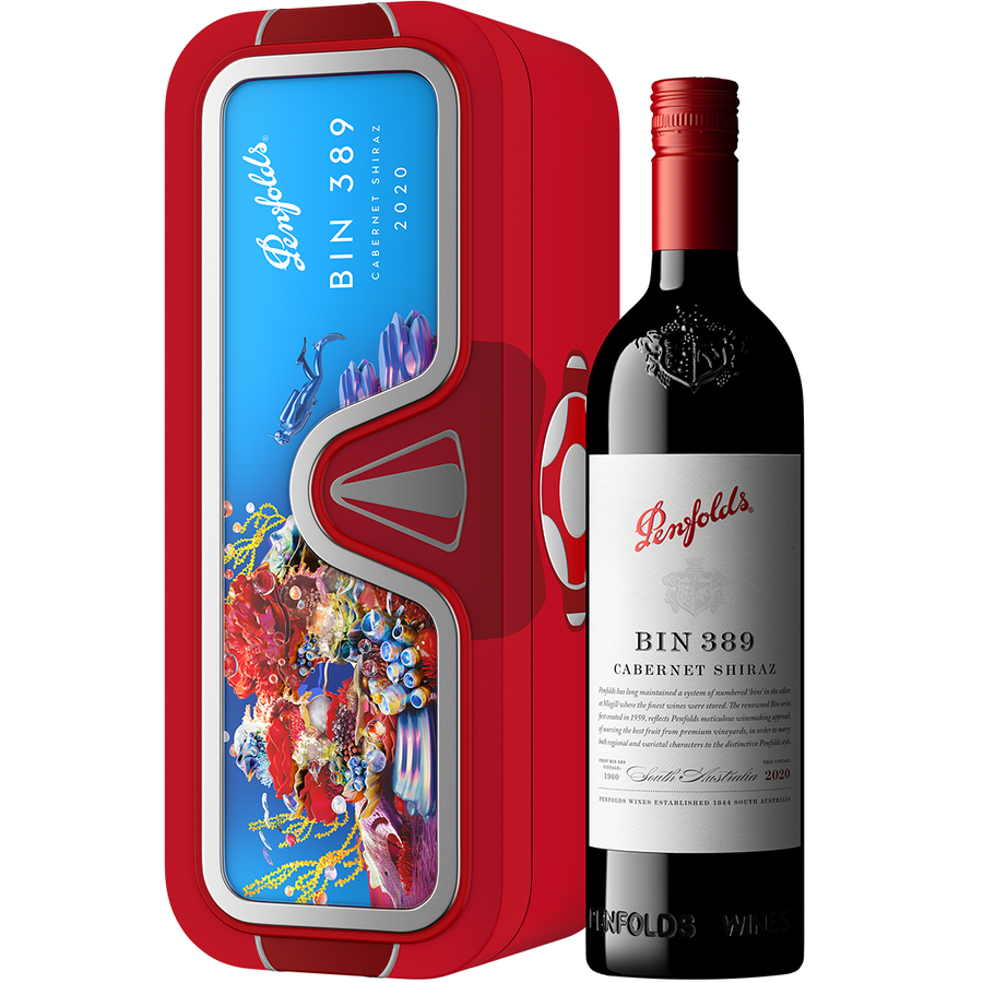 Penfolds 2020 Bin 389 Shiraz Cabernet Deep Sea Gift Pack 750mL - Uptown Liquor