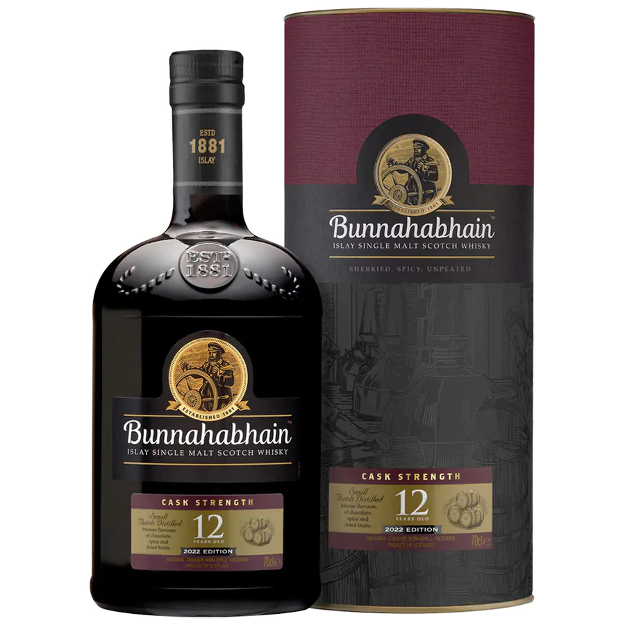 Bunnahabhain 12 Year Old Cask Strength 2022 700mL - Uptown Liquor