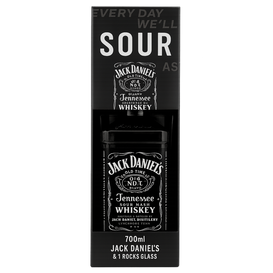 Jack Daniel's Old No.7 With Rocks Glass 700mL - Uptown Liquor