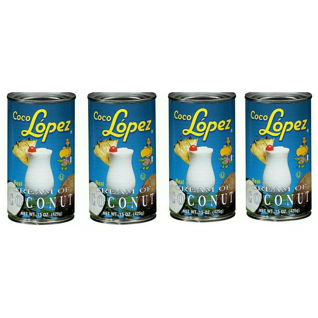 Coco Lopez Cream Of Coconut Tin 425ml 4pk - Uptown Liquor