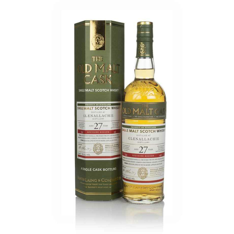 Hunter Laing Old Malt Cask Glenallachie 27 Years 700mL - Uptown Liquor