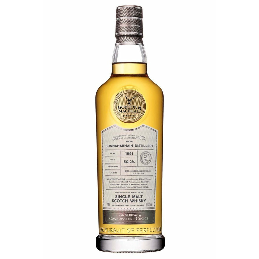 Gordon & Macphail Connoisseurs Choice Bunnahabhain 29 Years Cask Strength Scotch Whisky 700mL - Uptown Liquor