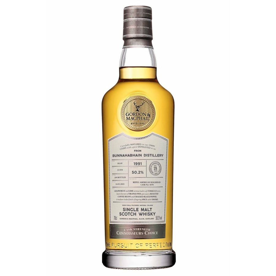 Gordon & Macphail Connoisseurs Choice Bunnahabhain 29 Years Cask Strength Scotch Whisky 700mL - Uptown Liquor