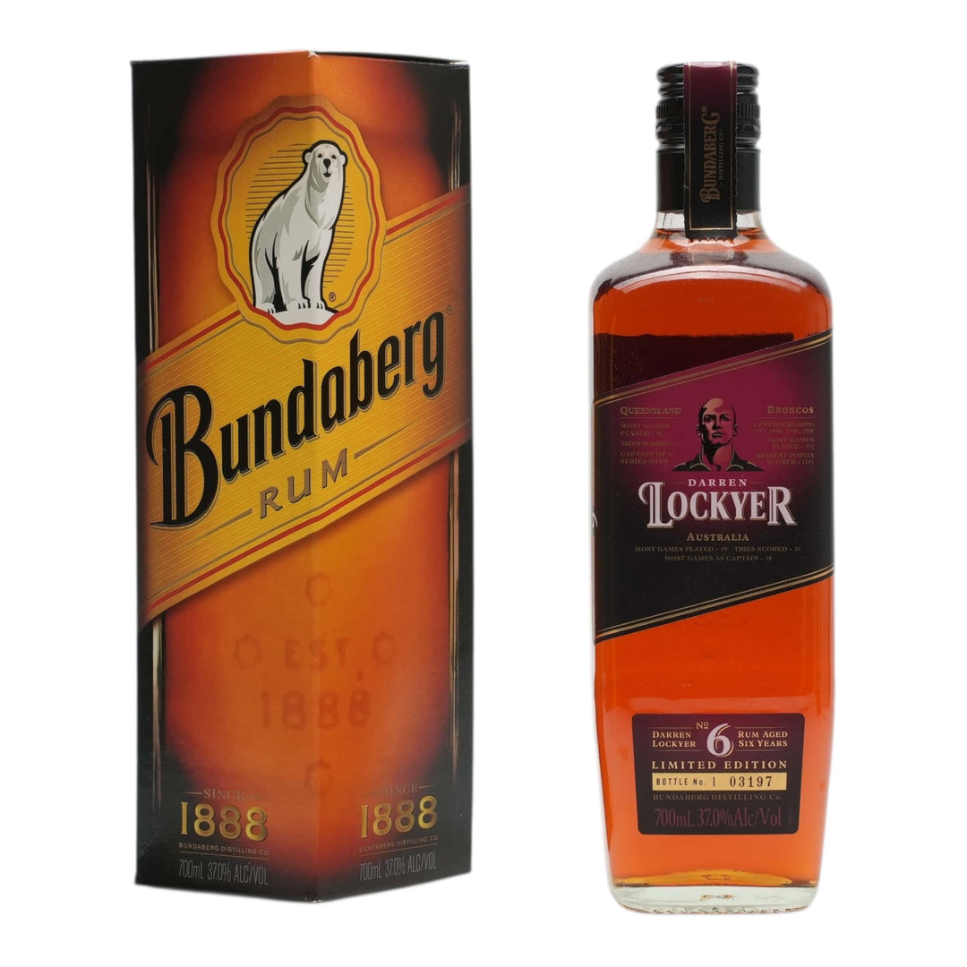 Bundaberg Darren Lockyer 6 Year Old Rum Limited Edition Rum 700mL