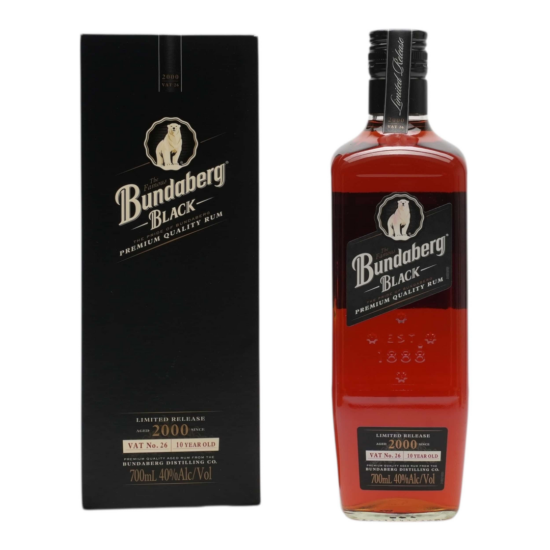 Bundaberg Black 2000 10 Year Old Vat 26 Rum 700mL