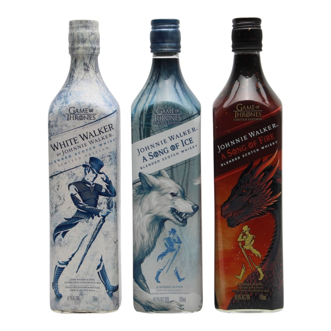 Johnnie Walker Game Of Thrones 3 Bottle Set 700mL - Uptown Liquor