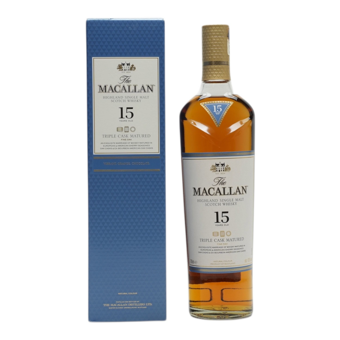 The Macallan 15 Year Old Fine Oak Triple Cask  700mL - Uptown Liquor