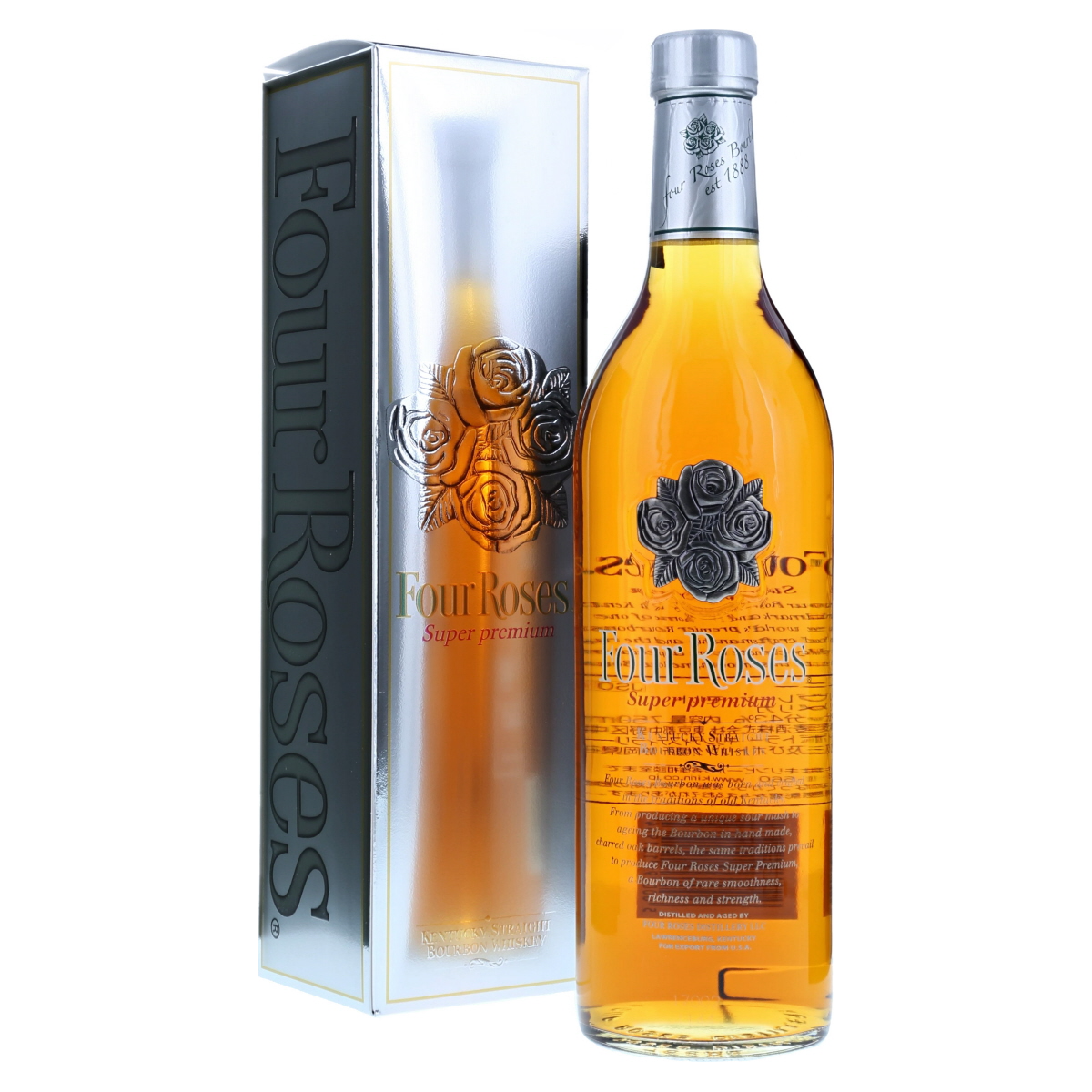 ブラック（フォアローゼス フォアローゼズ 未開封 43度 750ml Bourbon Roses Four 黒） Black ROSES FOUR ウイスキー
