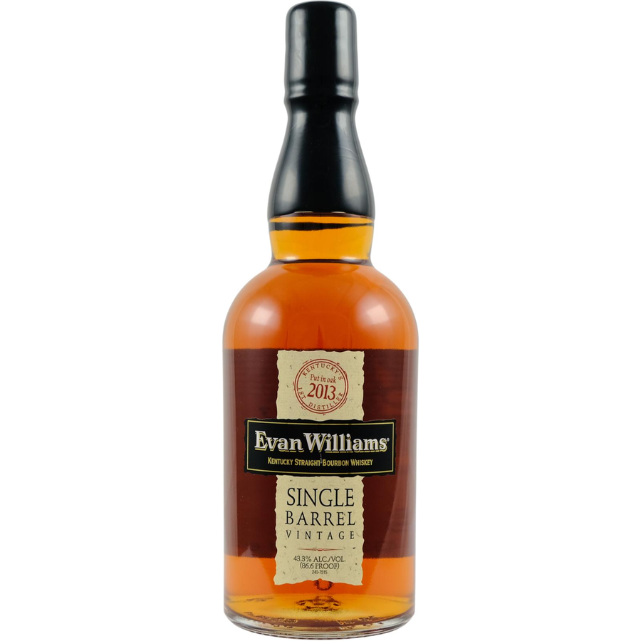 Evan Williams Single Barrel 2013 Vintage Bourbon Whiskey 700mL - Uptown Liquor