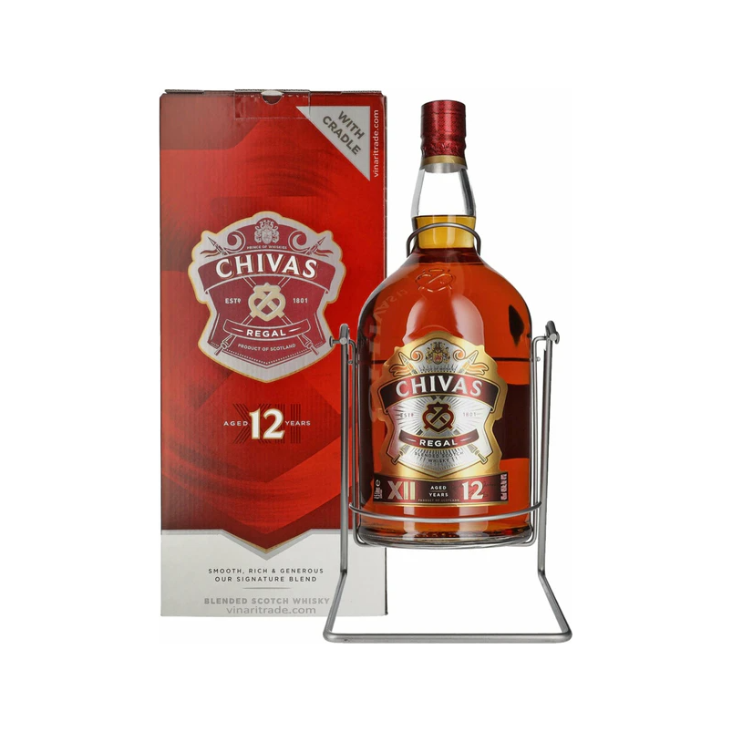 Chivas Regal 12 Year Old Cradle 4.5L - Uptown Liquor