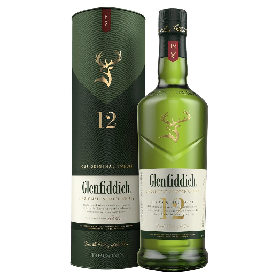 Glenfiddich 12 Year Old 1L - Uptown Liquor