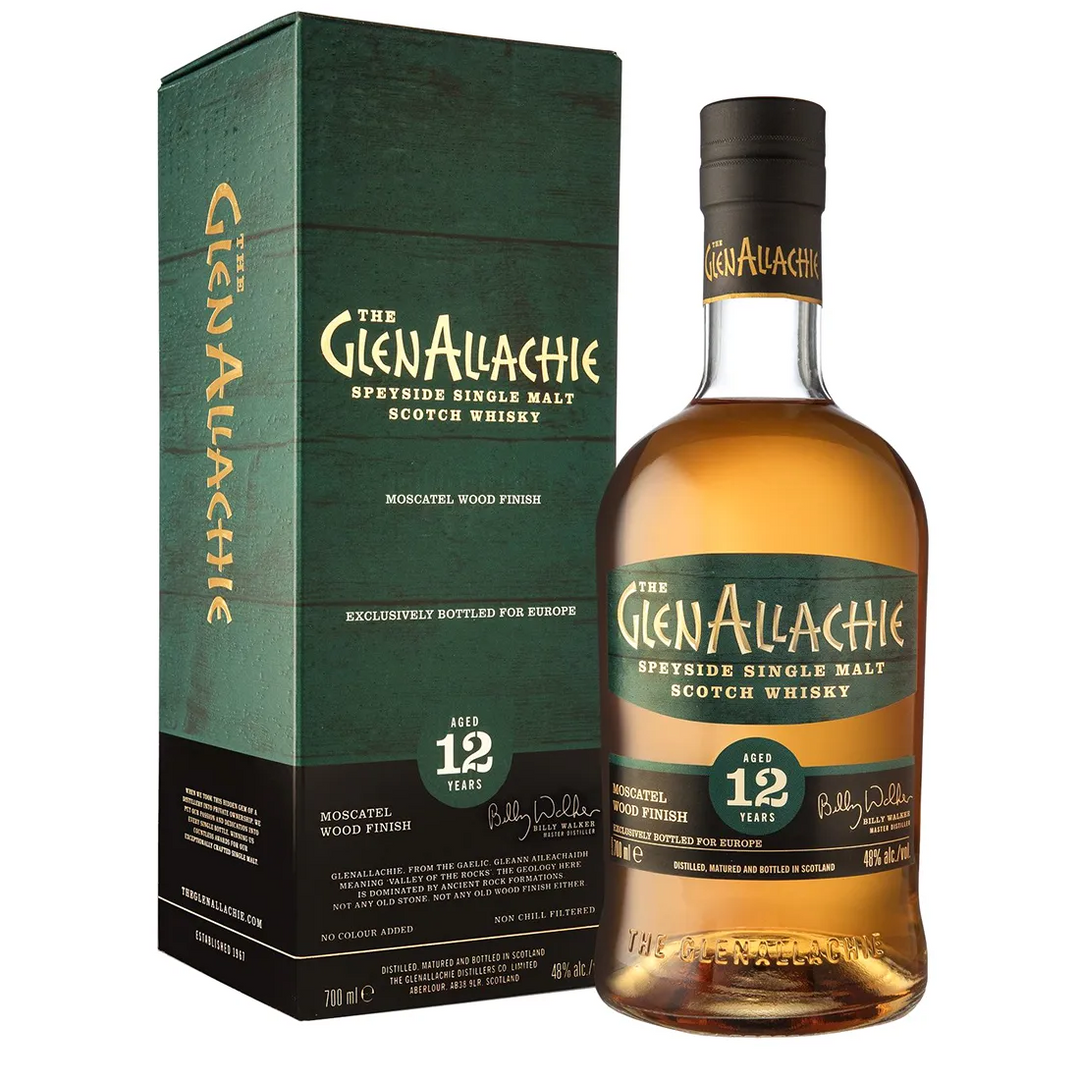 The GlenAllachie 12 Year Old Moscatel Wood Finish Scotch Whisky 700mL