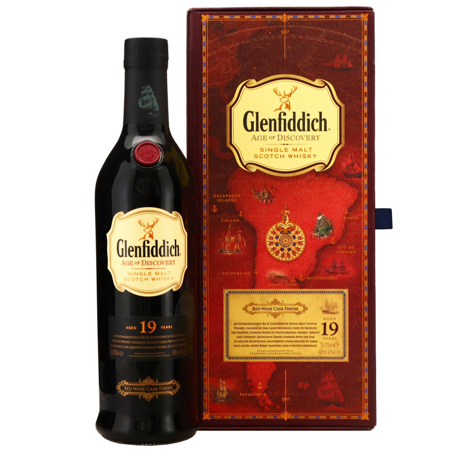 Glenfiddich 19 Year Old Age of Discovery Red Wine Cask Finish 700mL - Uptown Liquor