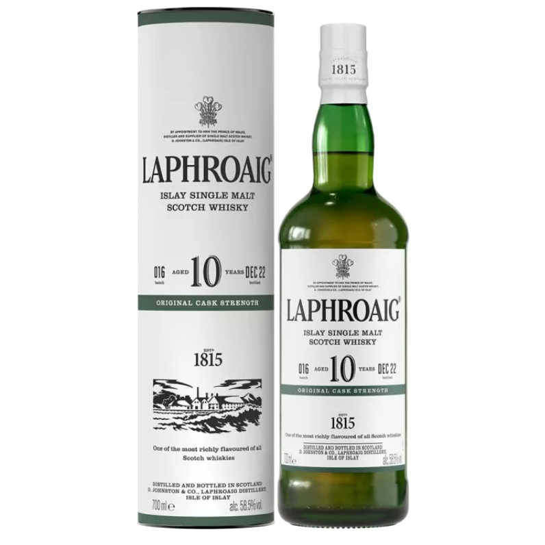 Laphroaig 10 Year Old Cask Strength Batch 16 700mL - Uptown Liquor