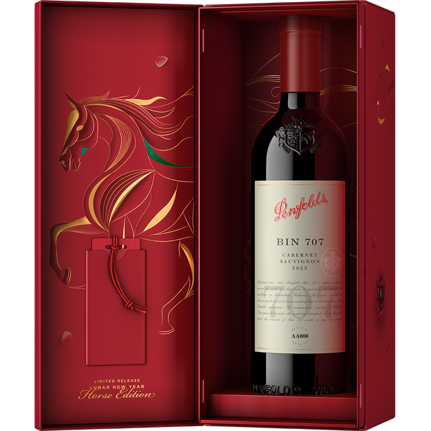 Penfolds Bin 707 Cabernet Sauvignon 2023 Year of the Horse 750mL