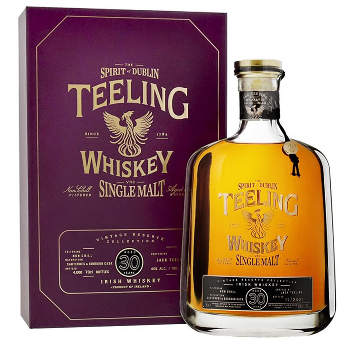 Teeling 30 Year Old 1991 Vintage Reserve Irish Whiskey 700mL - Uptown Liquor