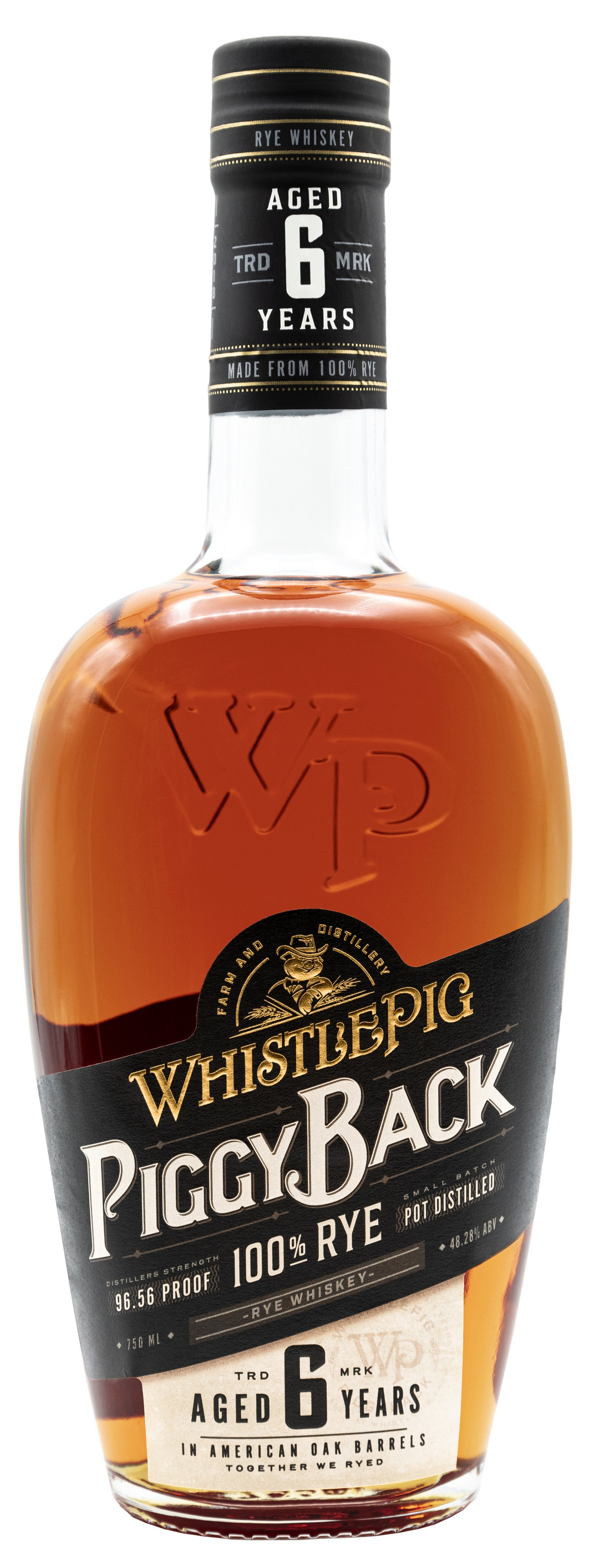 WhistlePig PiggyBack 6 Year Old Rye Whiskey 700mL