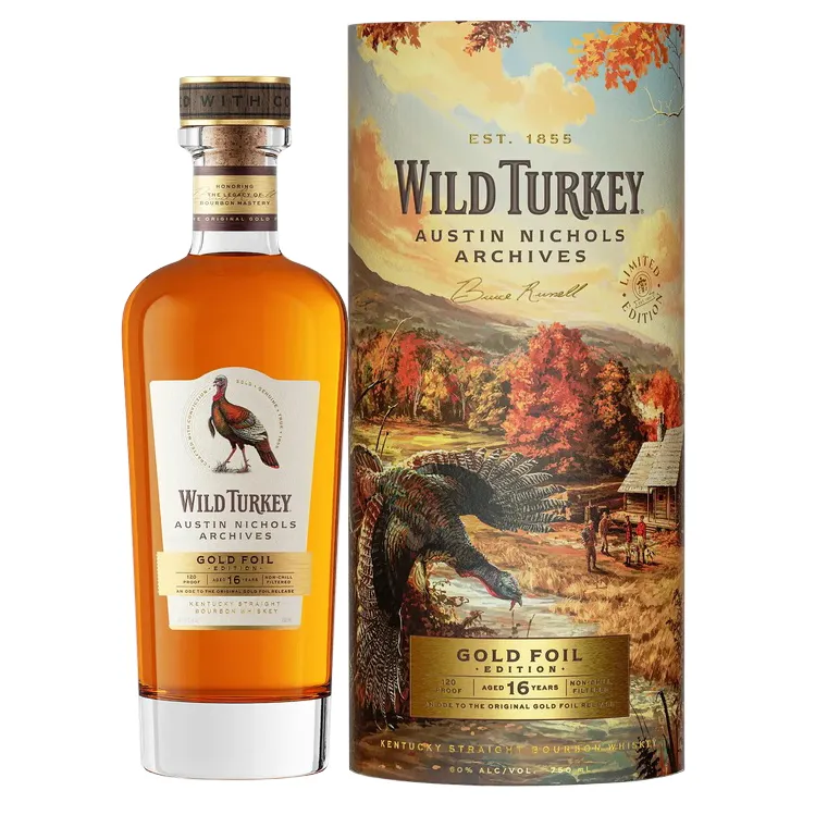 Wild Turkey 16 Year Old Austin Nichols Archives Gold Foil 750mL