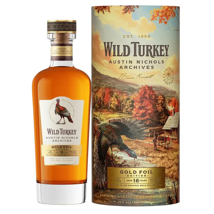 Wild Turkey 16 Year Old Austin Nichols Archives Gold Foil 750mL