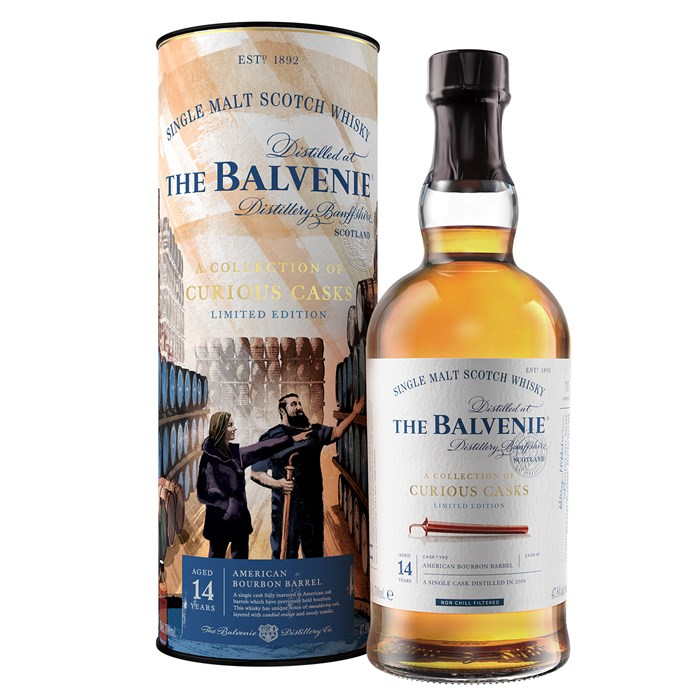 Balvenie 14 Year Old Collection Of Curious Cask Bourbon Barrel Scotch Whisky 700mL