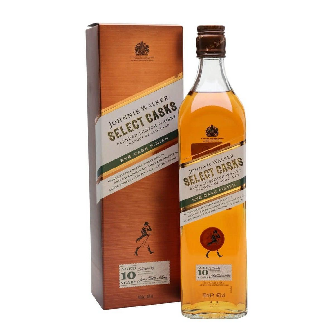 Johnnie Walker Select Cask 10 Year Old Rye Cask Finish Blended Scotch Whisky 700mL - Uptown Liquor