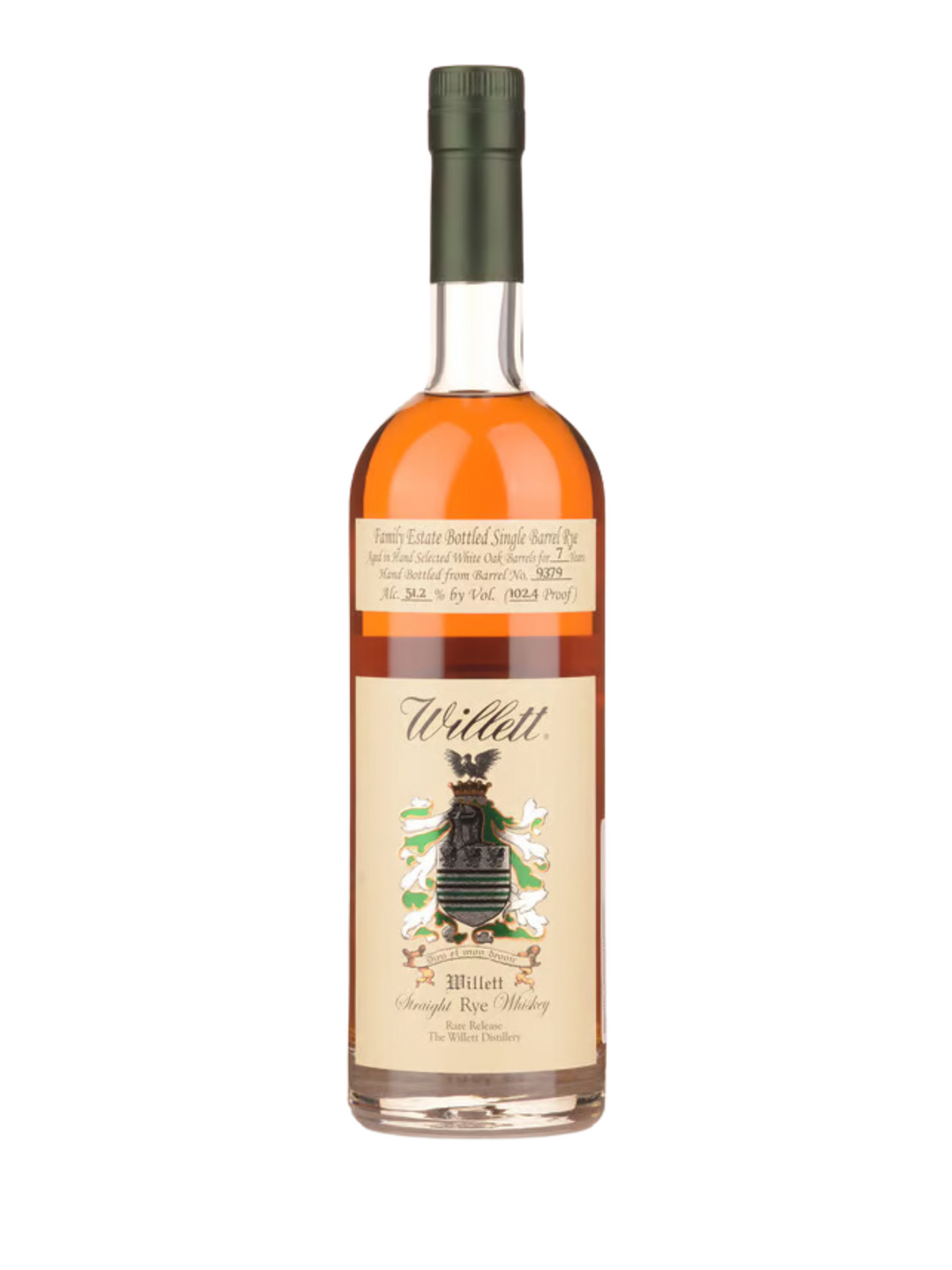 Willett Family Estate 7 Year Old Rye Cask No. 9379 51.2%