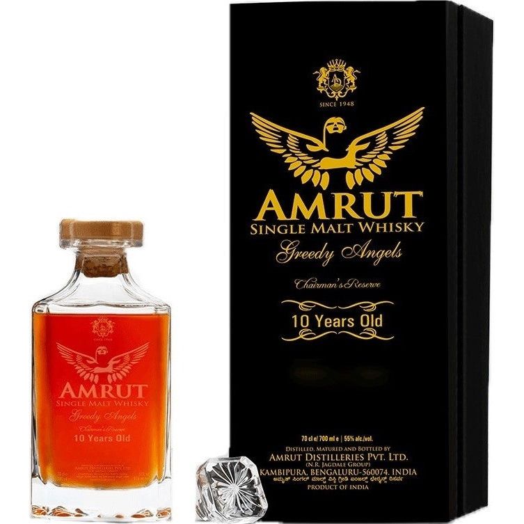 Amrut Greedy Angels Chairman's Reserve 2019 10 Years Single Malt Indian Whisky 700mL - Uptown Liquor