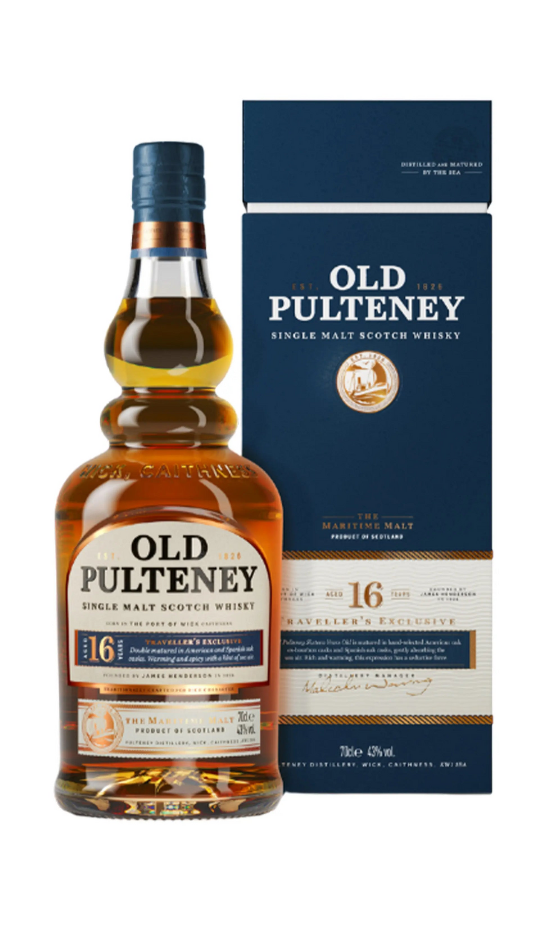 Old Pulteney 16 Year Old Scotch Whisky 700mL