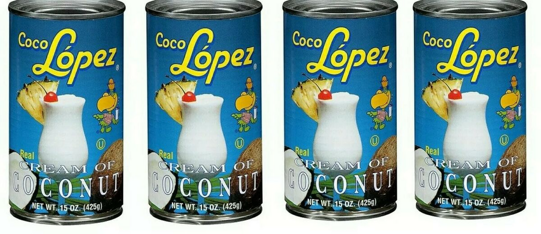 Coco Lopez Cream Of Coconut Tin 425ml 4pk