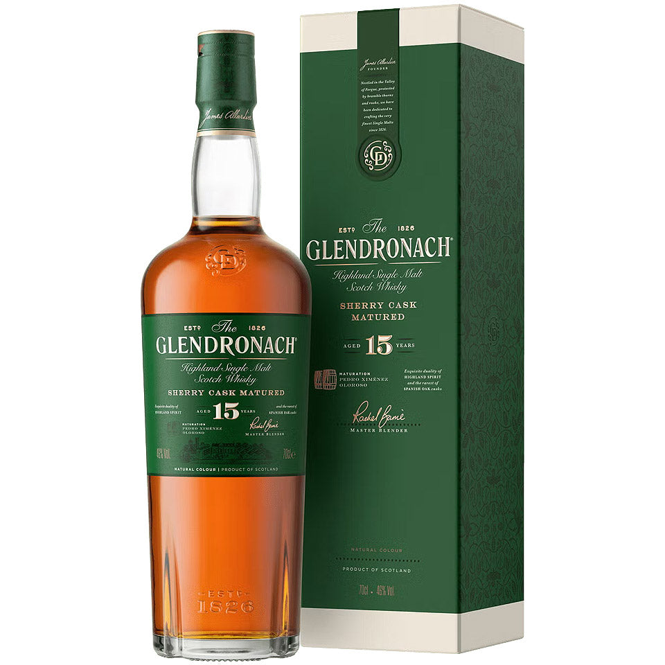 GlenDronach 15 Years Sherry Cask Scotch Whisky 700mL