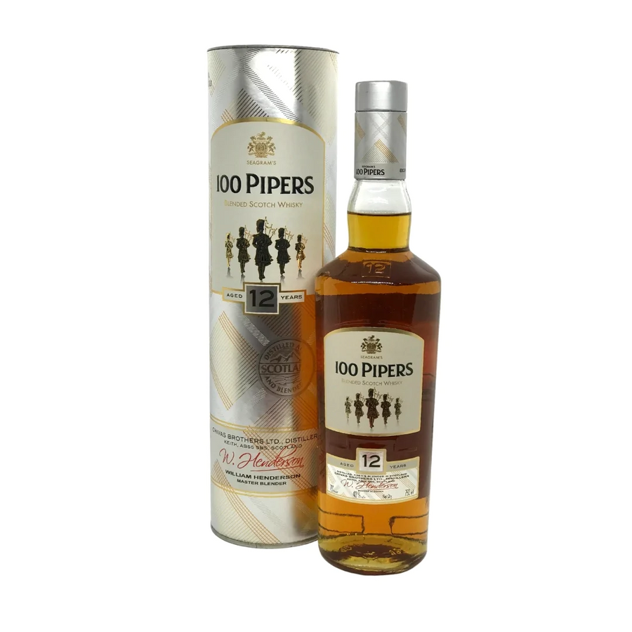 100 Pipers 12 Year Old Blended Scotch Whisky 750mL - Uptown Liquor