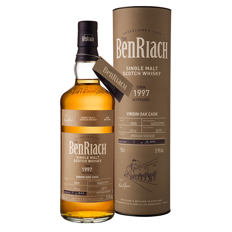 BenRiach Single Cask 21 Years 1997 Virgin Oak Cask #7858 - Uptown Liquor