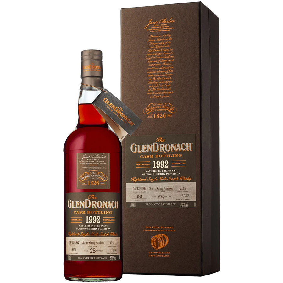 The Glendronach 28 Years 1992 Cask 2145 Batch 19 700mL - Uptown Liquor