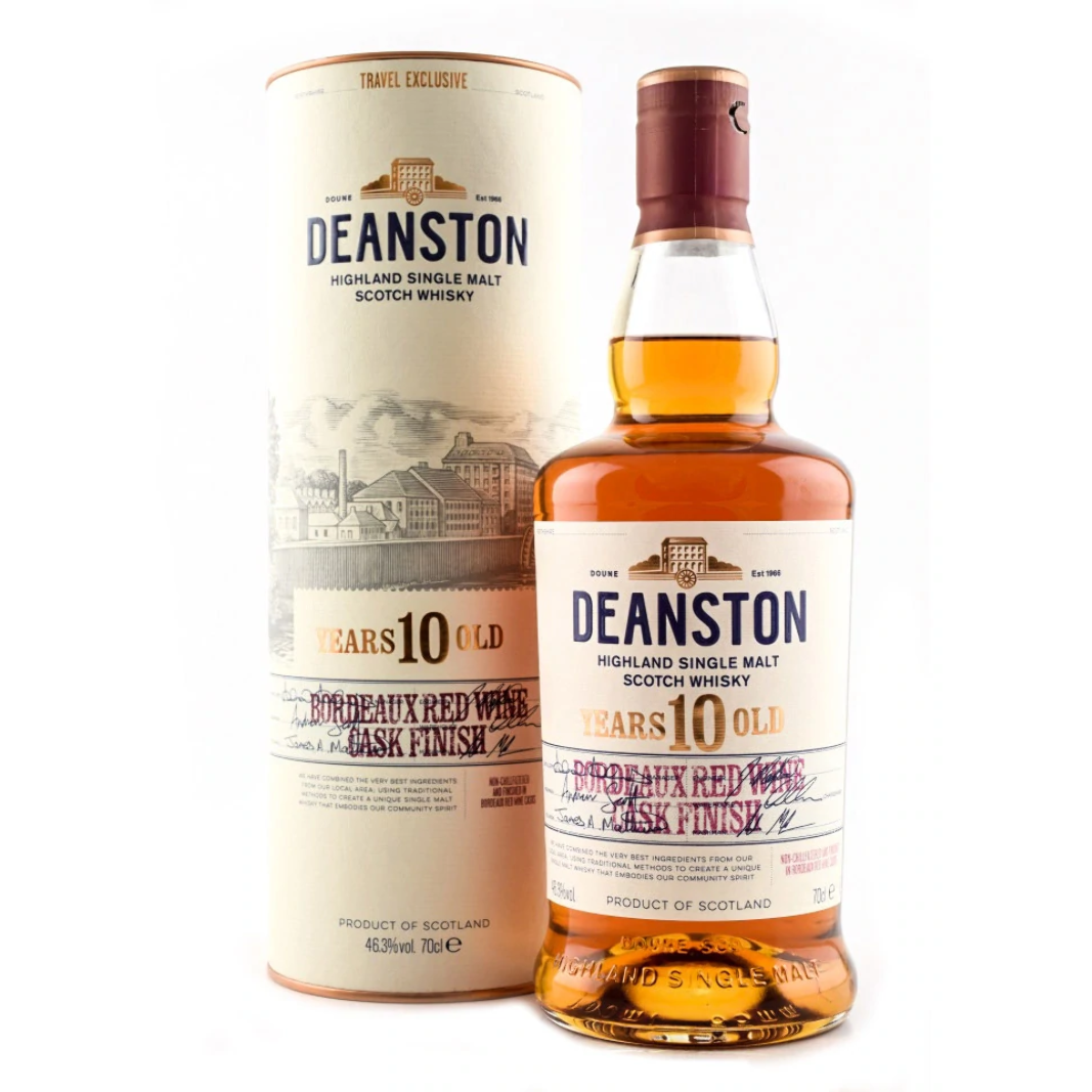 Deanston 10 Year Old Bordeaux Red Wine Cask Finish 700mL - Uptown Liquor