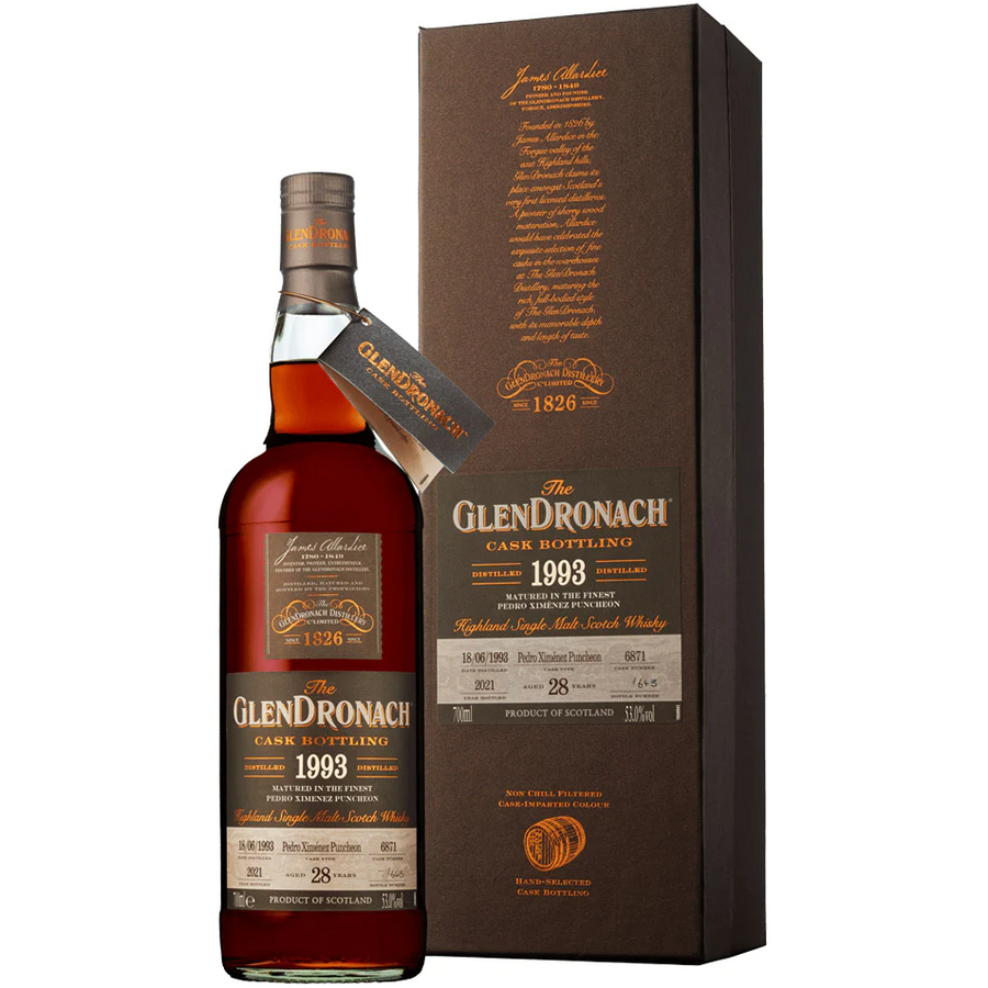 The Glendronach 28 Years 1993 Cask 6871 Batch 19 700mL - Uptown Liquor