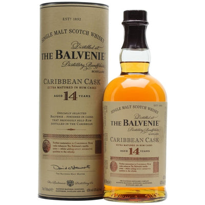 Balvenie 14 Year Old Caribbean Cask Scotch Whisky 700mL - Uptown Liquor