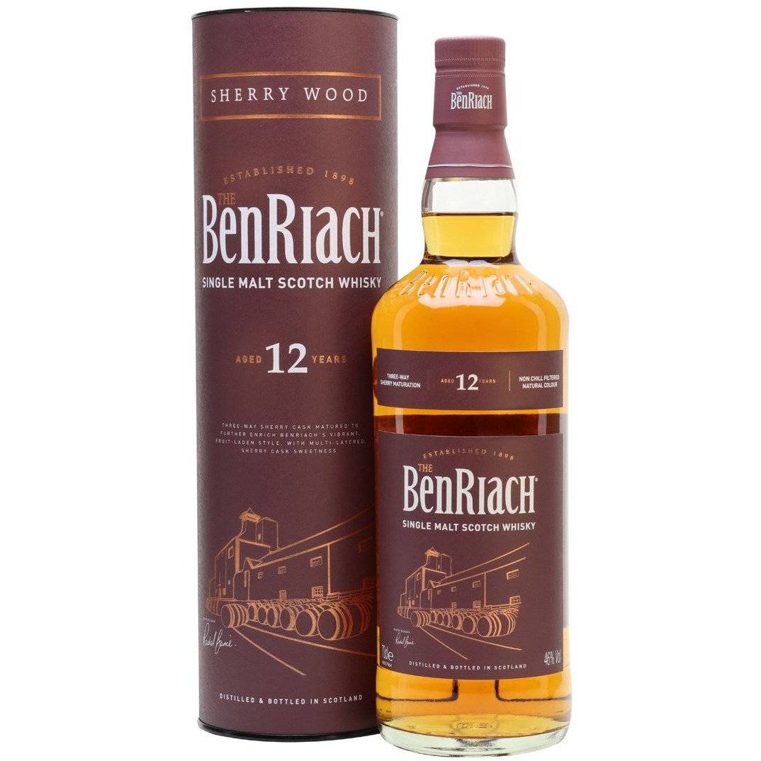 Benriach 12 Year Old Sherry Wood Finish 700mL - Uptown Liquor