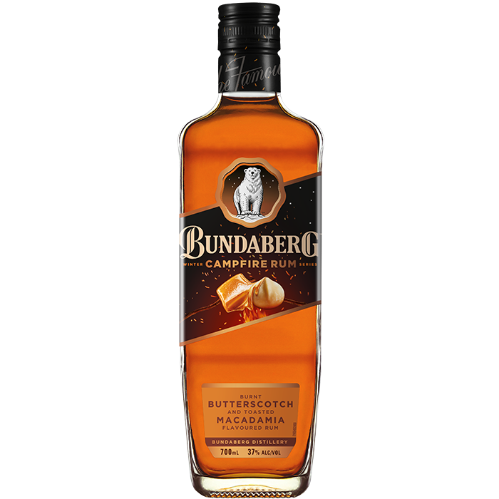 Bundaberg Campfire Butterscotch & Macadamia Rum 700mL - Uptown Liquor