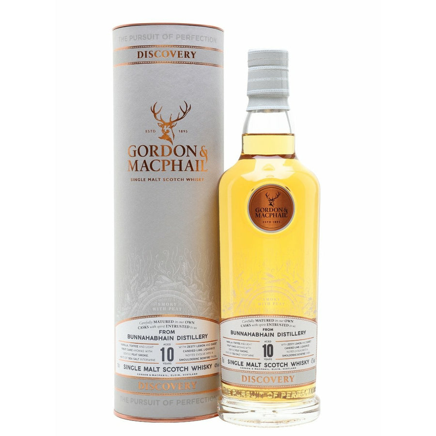 Gordon & Macphail Discovery Bunnahabhain 10 Years Smoky Scotch Whisky 700mL - Uptown Liquor