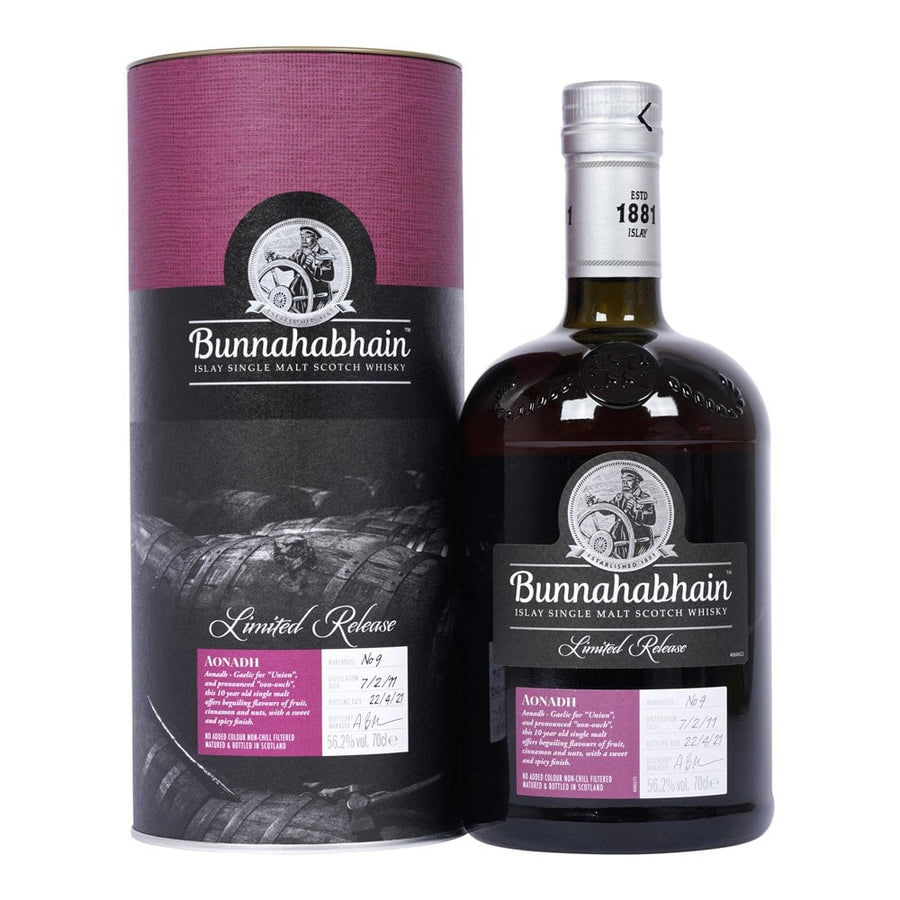 Bunnahabhain 2011 Aonadh 10 Year Old Port & Sherry Cask Single Malt Scotch Whisky - Uptown Liquor