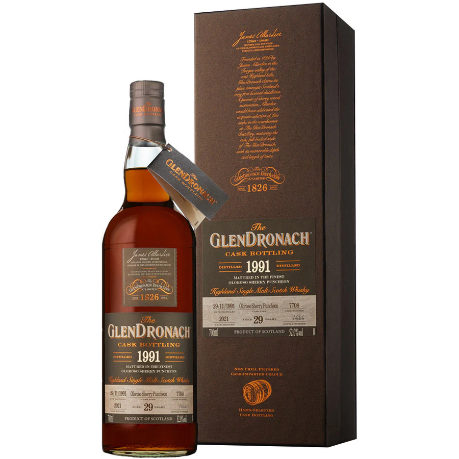 The Glendronach 29 Years 1991 Cask 7708 Batch 19 700mL - Uptown Liquor