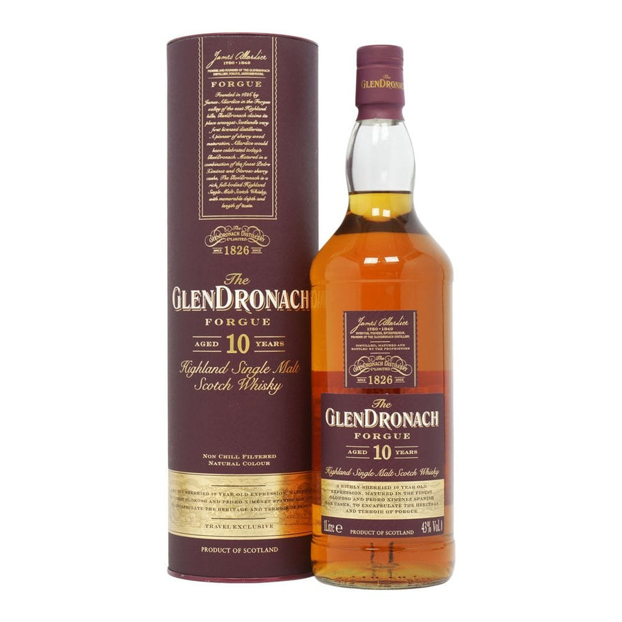GlenDronach 10 Years Old Forgue Scotch Whisky 1L - Uptown Liquor