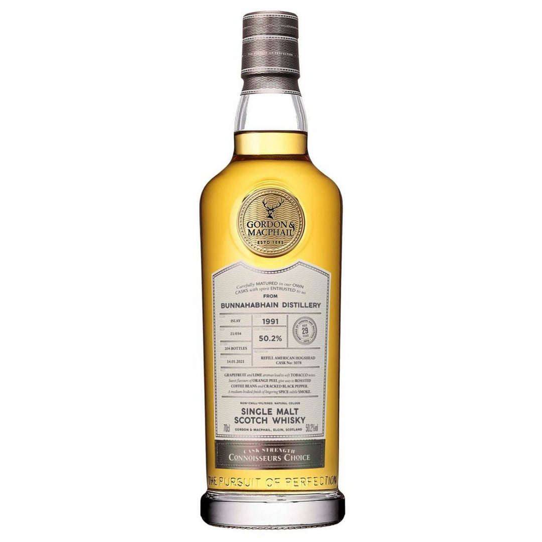 Gordon & Macphail Connoisseurs Choice Bunnahabhain 29 Years Cask Strength Scotch Whisky 700mL - Uptown Liquor