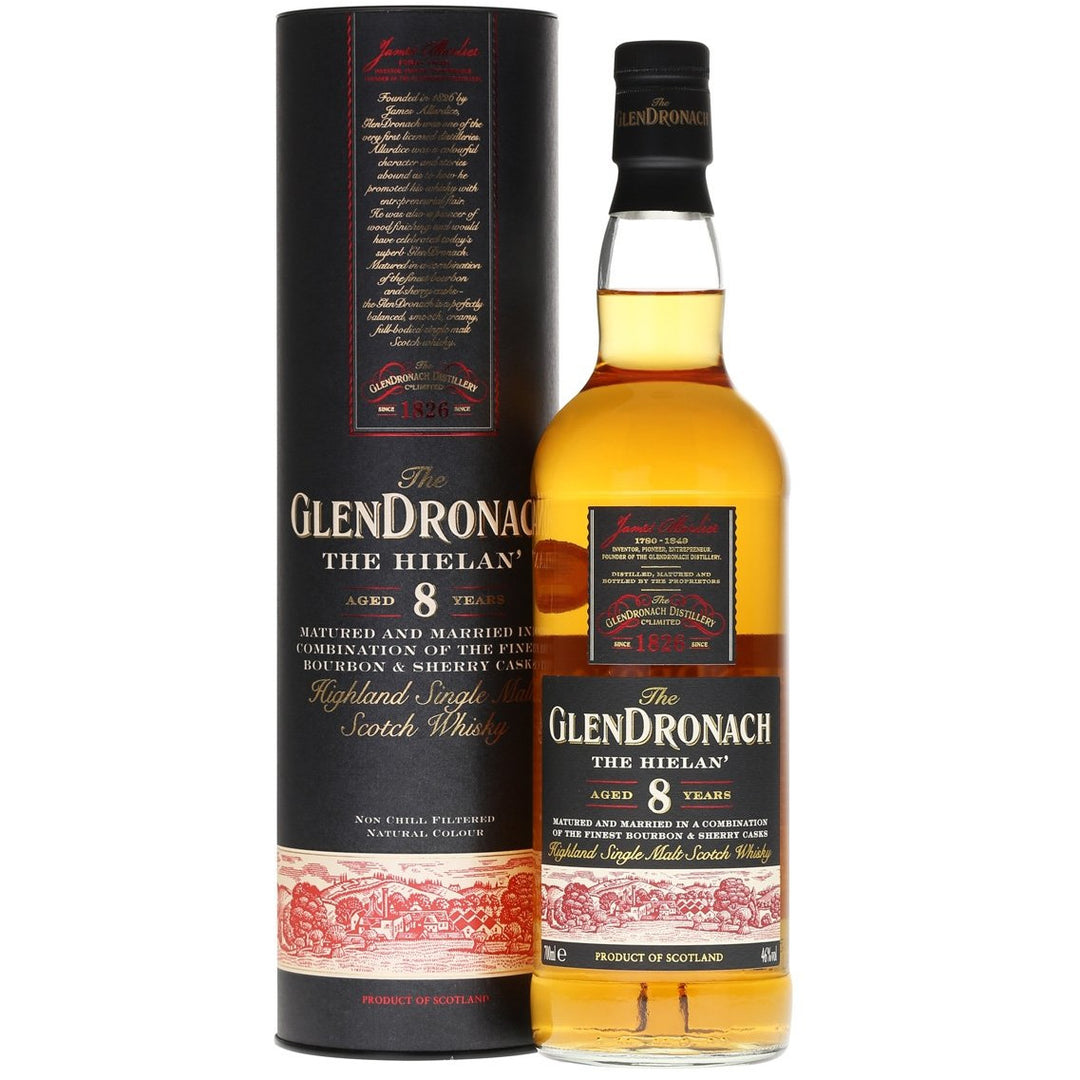 GlenDronach 8 Years Hielan Single Malt Scotch Whisky 700mL - Uptown Liquor