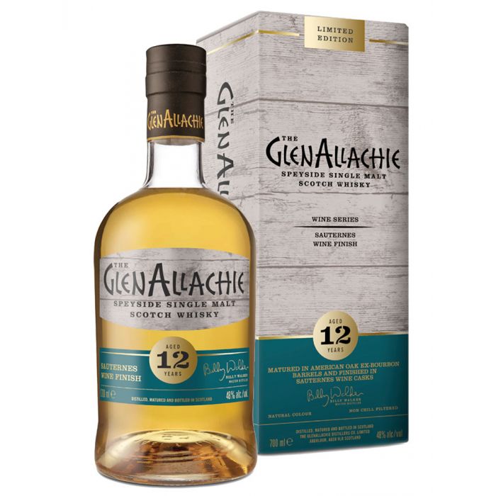 GlenAllachie 12 Year Old Sauternes Cask Finish Scotch Whisky 700mL - Uptown Liquor